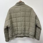 Elodie  The Label Womens Dolman Quilted Bomber Jacket Khaki Green L Photo 4