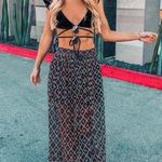 Tularosa  revolve Lexi Embroidered Beaded Maxi Skirt Size extra Small in Black Photo 3