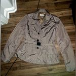 Talbots Belted tan coat casual contemporary classic preppy belted fall y2k 90s Photo 1