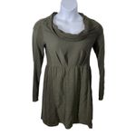 Anthropologie  Saturday Sunday Olive Green Cowl Neck Babydoll Dress – Medium Photo 1