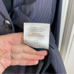 Theory ‎ Blazer Gabe B 2 Urban Navy Pinstripe 1-Button Virgin Wool size 2 Office Photo 3