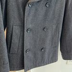 Merona Merino wool double breasted cotton grey size small Photo 2