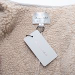 Line and Dot . Milan Sherpa Puffer Jacket | Padded Teddy Coat Cream NWT Photo 4