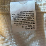 American Eagle  Size L Corduroy Button Up Shirt Puff Sleeves Cream Photo 5