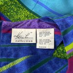 Kathie Lee Dress Women 10 Blue Green Stripe Sheath Midi Dress Vacation‎ Colorful Photo 7