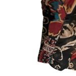 Bandolino Crochet SZ 14 Top Black Flower Tunic Boho Y2K Long Sleeve Pleated Photo 9