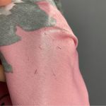 Handmade Muumuu Dress Floral Light Pink Maxi Ruffle Greek Ribbon Short Sleeves Size M Photo 5