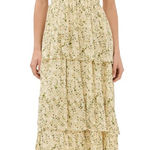 Hill House NWT  Elise Nap Dress Yellow Basketweave Vine Size XS Photo 0