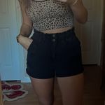 Forever 21 High Waisted Black Denim Shorts Photo 0