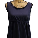 Polo Jeans Company‎ Ralph Lauren Blue Sleeveless Ruffle Top L Size L Photo 0