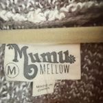 Show Me Your Mumu  Mellow Open Cardigan Waterfall Knit Med Gray Aztec Snowflake Photo 7