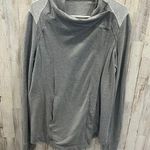 Lululemon  *READ* Coast Wrap Open Front Cardigan Waterfall Thumbholes Grey Size 8 Photo 0