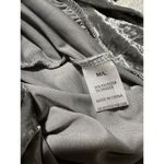Wishlist Silver Shimmer Crushed Stretch Velvet Top Long Tunic Length Size S/M Photo 6