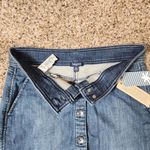 Splendid Indigo Blue Denim Mini Skirt Women's Size 27 Full Button Photo 1