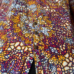 Anthropologie Maeve Purple and Orange Stained glass Patterned Blouse Size XS Photo 1