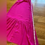 backless tiered maxi beach dress in fuchsia size S/M Photo 7