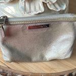 Tiffany & Co. Rare Silver Metallic Leather Mini Zip Pouch Photo 0