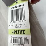 Charter Club  Womens 4 Petite Katherine Fit Cropped Beige Casual Basic Vacation Photo 1