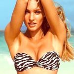 Victoria's Secret ✨ VS Pink Zebra Twist Front Bandeau Bikini Top✨ Photo 5