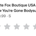 White Fox Boutique  Black Corset bodysuit Photo 2