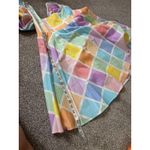 Buddy Love Women's Medium Dress Square Neck Pastel Geometric Mini Short Photo 5