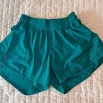 Lululemon Athletica Teal Green Hotty Hot Shorts Size 6 Long 4” Photo 0