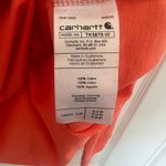 Carhartt  Women's Loose Fit Graphic Long Sleeve Pocket Shirt Coral Size Small NWT Photo 6