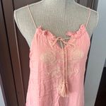 Love Tree Light Pink Embroidered Peasant Mini Dress Photo 1