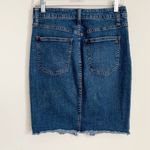 Madewell Dark Wash A-symmetrical Denim Skirt Size 28 Photo 5
