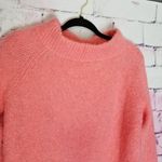 Anthropologie MOTH CORAL WOOL ALPACA MOCK NECK SWEATER LP Photo 2