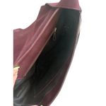 GERARD DAREL Purple Leather Suede Large Crossbody Saddle Handbag Photo 1