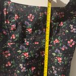 HILL HOUSE Matilda Berry Floral Taffeta Top size XS Black Photo 5
