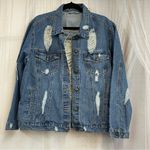 Highway Jeans  XL Distressed Blue Jean Denim Jacket Holes Rips Spring Fall 16 18 Photo 0