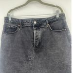 Old Navy  Distressed Button Fly Denim Skirt Sz 16 Grunge Y2K Raw Hem Streetwear Photo 1