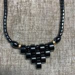 Lot Of 2 Hematite Metallic Black Beaded Necklaces Photo 3