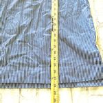 Free Assembly Oversized Striped Lace Up Cotton Hooded Blouse Top Sz S Blue Photo 6