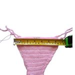 Handmade Nikita Naomi Crochet Swimwear Alize Pink Bikini BOTTOM, Size Large Photo 7
