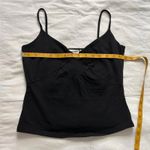 Energie Y2K Black crop babydoll cami top seaming detail Size large Photo 4