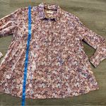 Pilcro and the Letterpress Pilcro by Anthropologie Pink Sasha Smocked Long Sleeve Button Down Top Women’s S Photo 9