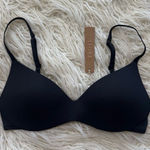 SKIMS Wireless Form Pushup Plunge Bra Onyx Size 32B Photo 0