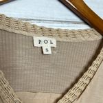 POL City Drifrter Oversized Neutral Tan Boho Top Size Small Photo 5