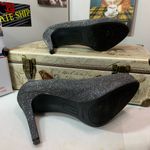 Fioni Night Black Silver Glitter Heels Photo 6