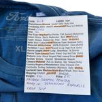 Ford Blue Graphic Printed Crop T Photo 3