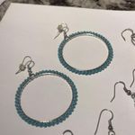 Lot Of 4 Women’s Costume Earrings Pierced Dangle Drop Mix Some Blue Photo 3