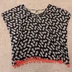 No Boundaries  Black & White Pineapple Swim Coverup Photo 1