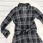 1. State Black and White Plaid Asymmetrical dress Photo 1