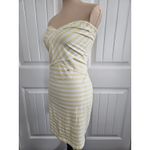 American Eagle  Yellow And White Striped Strapless Mini Dress XXL Classic Photo 2