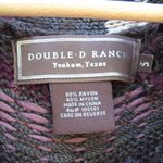 Double D Ranch Southwestern Sweater Knit Vest Green Photo 7