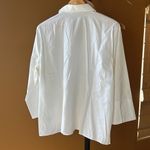 Lands' End  No Iron Pinpoint Oxford White Long Sleeve 100% Cotton Shirt Size 18 Photo 4