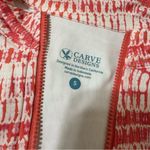 Carve Designs  Coral and White Zip-Up Rashguard Photo 5